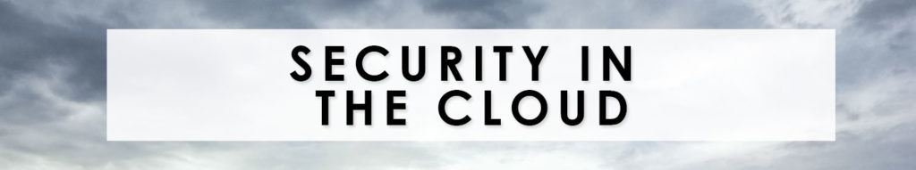 Blog Security in the Cloud