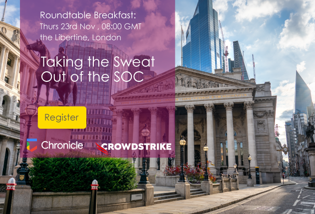 Cyberseer London Breakfast Roundtable 23rd Nov - Taking the Sweat out of the SOC