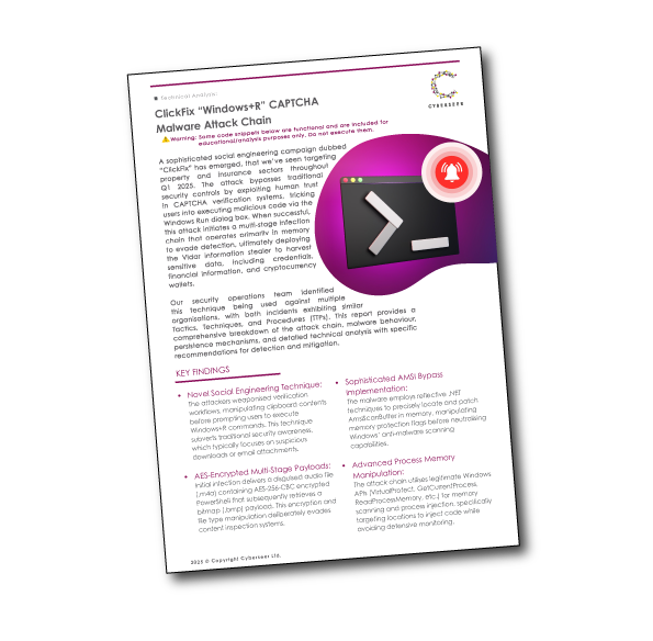 Cyberseer ClickFix Malware Technical Analysis